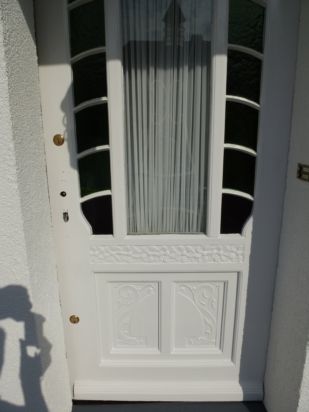 Jugendstil-Haustür lackiert