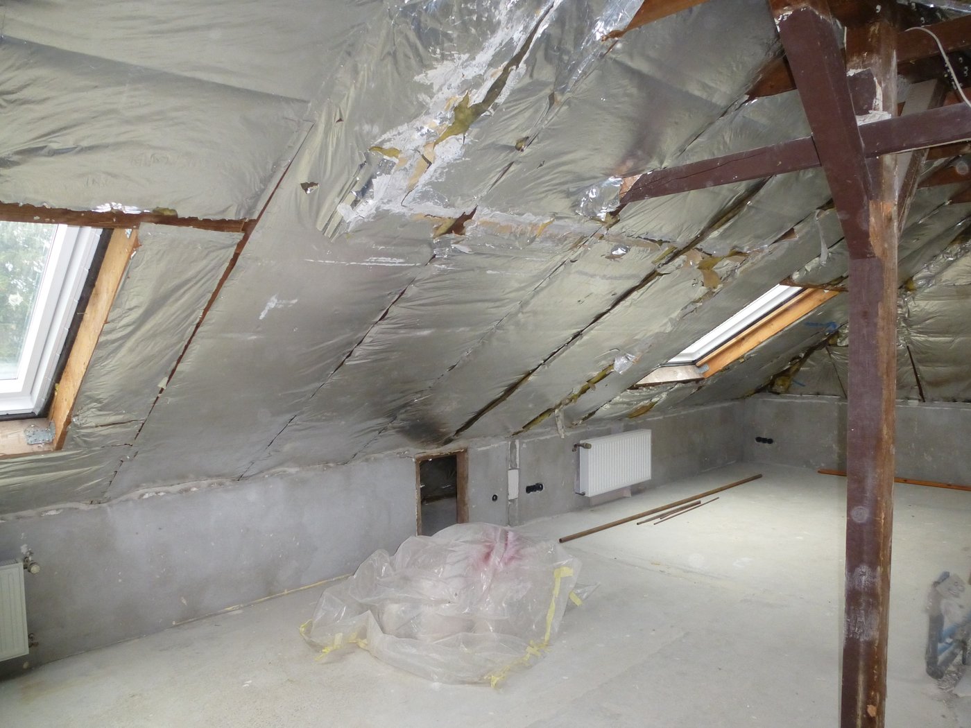 Rohzustand Dachgeschoss